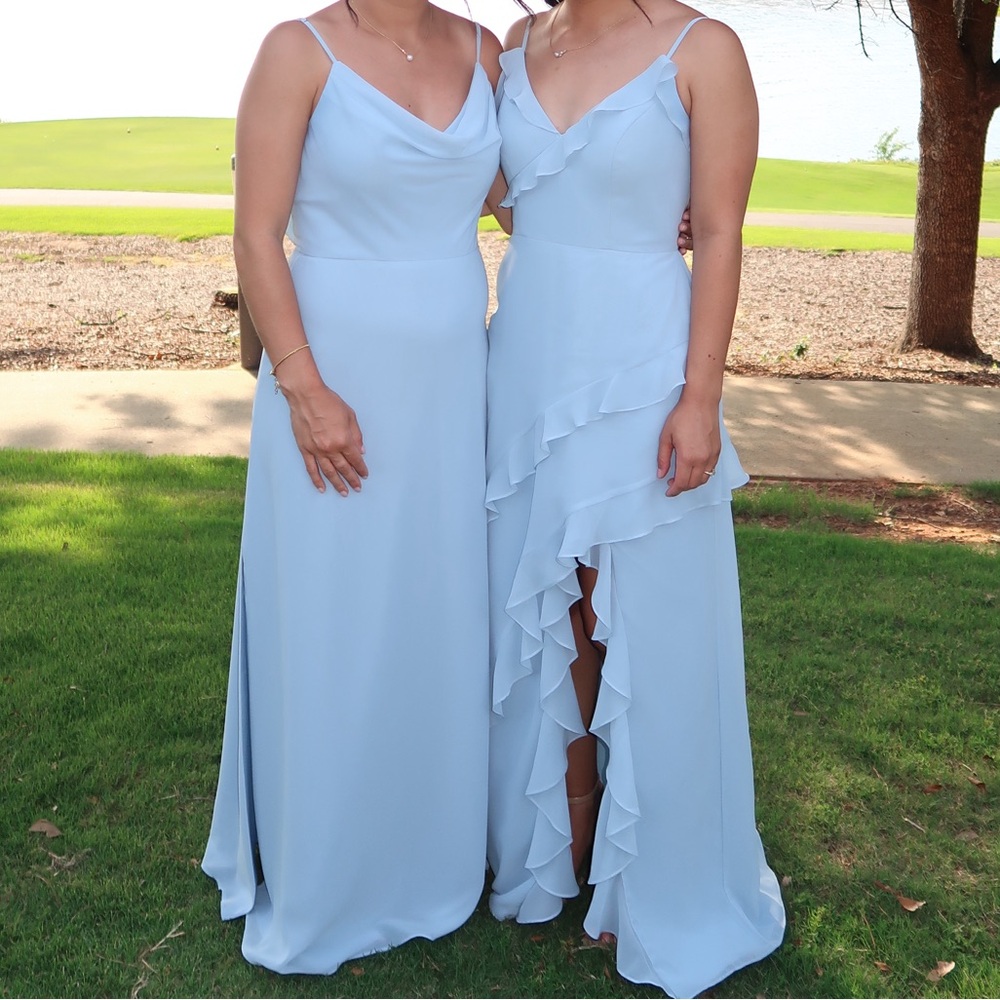 Revelry Light Blue High Low Women's Dress